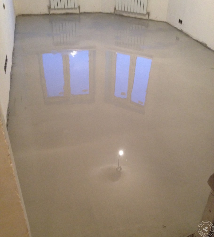 Наливной пол черновой