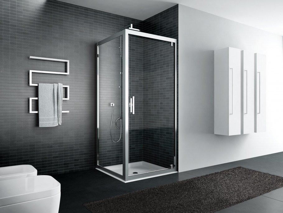 Душевая ширма Квадро Блэк