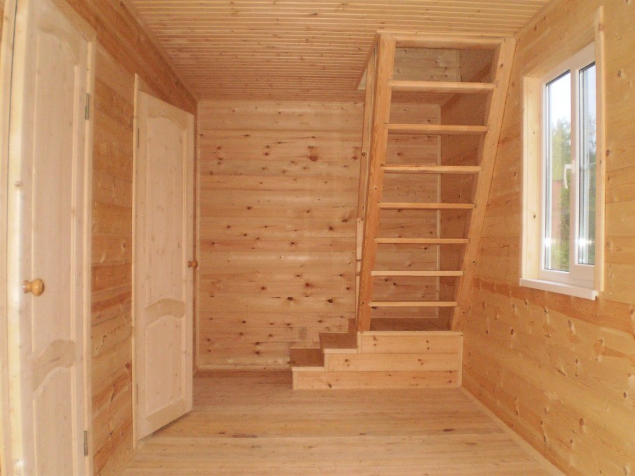 Отделка блок хаусом внутри дома