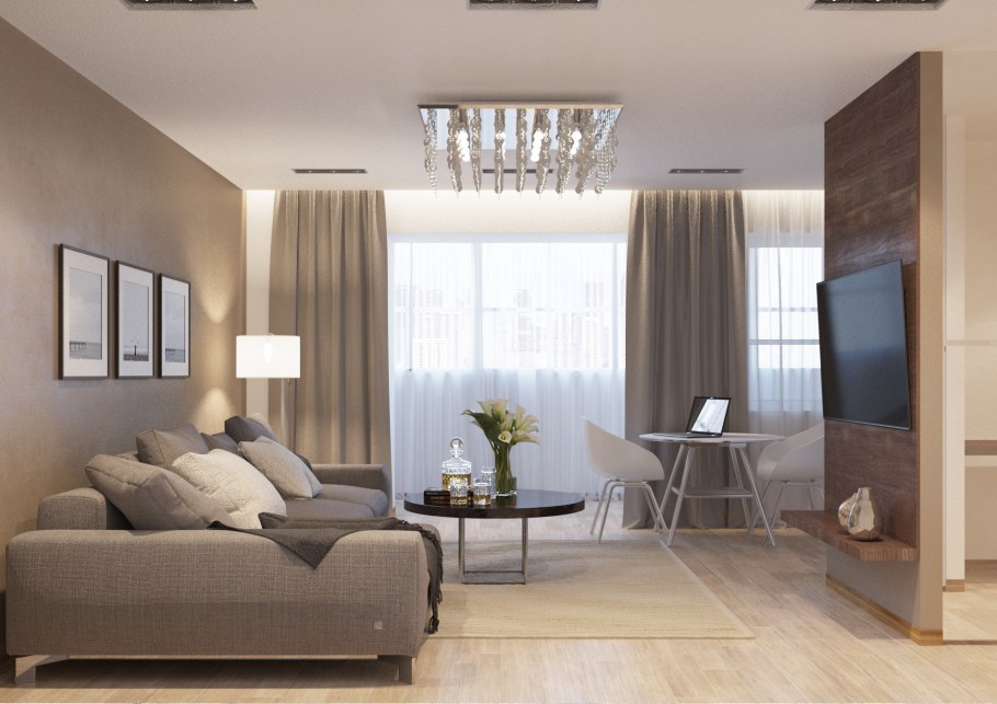 Интерьер для молодой пары 1 комнатная квартира