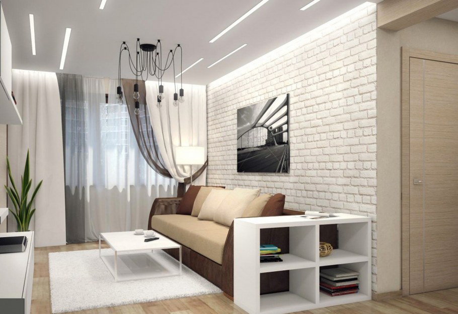 Дизайн 1кмонаткной квартиры