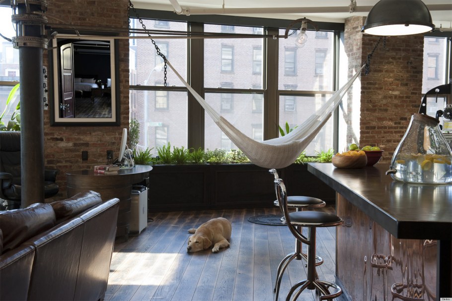 Лофт гамак в квартире