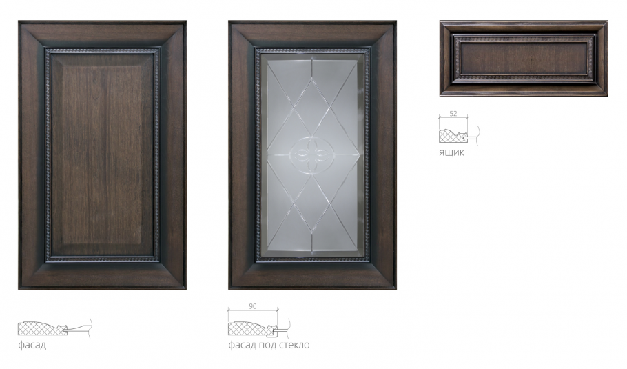 Фасад т514к патина золото Зов