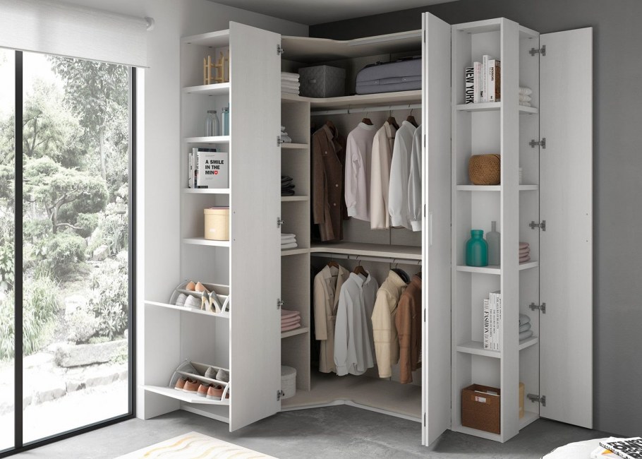 Угловые гардеробные