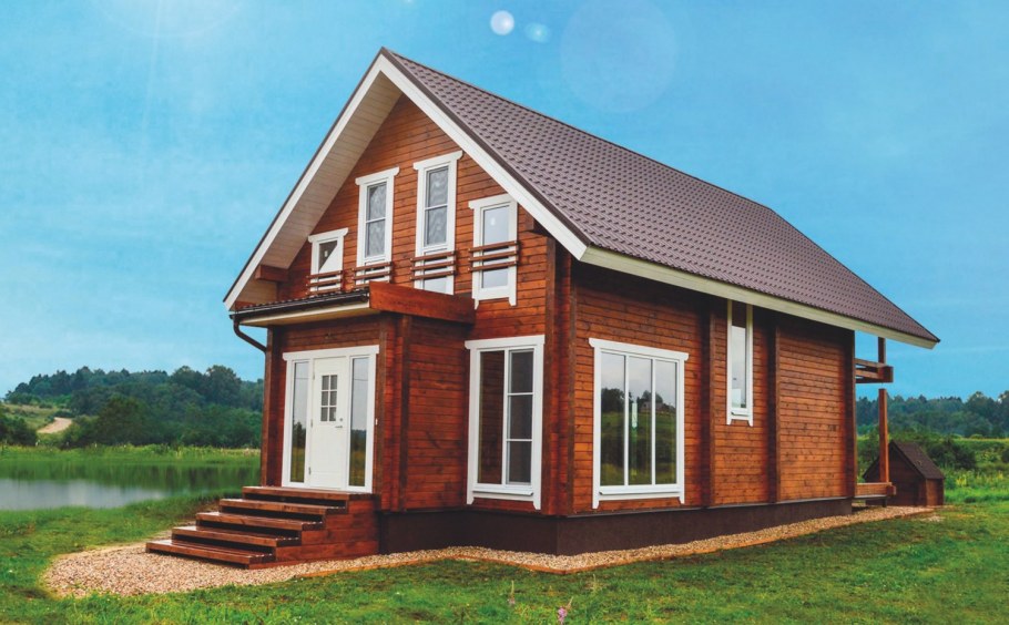Простой деревянный дом