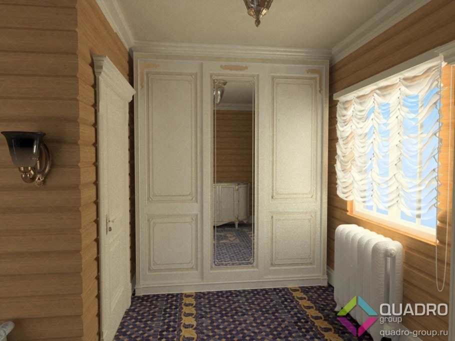 Прихожая в деревянной Вагонке