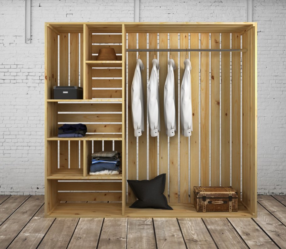 Шкаф из брусков