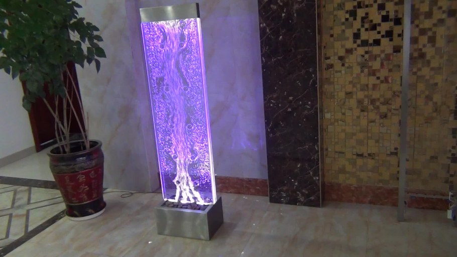 Искусственный водопад в интерьере