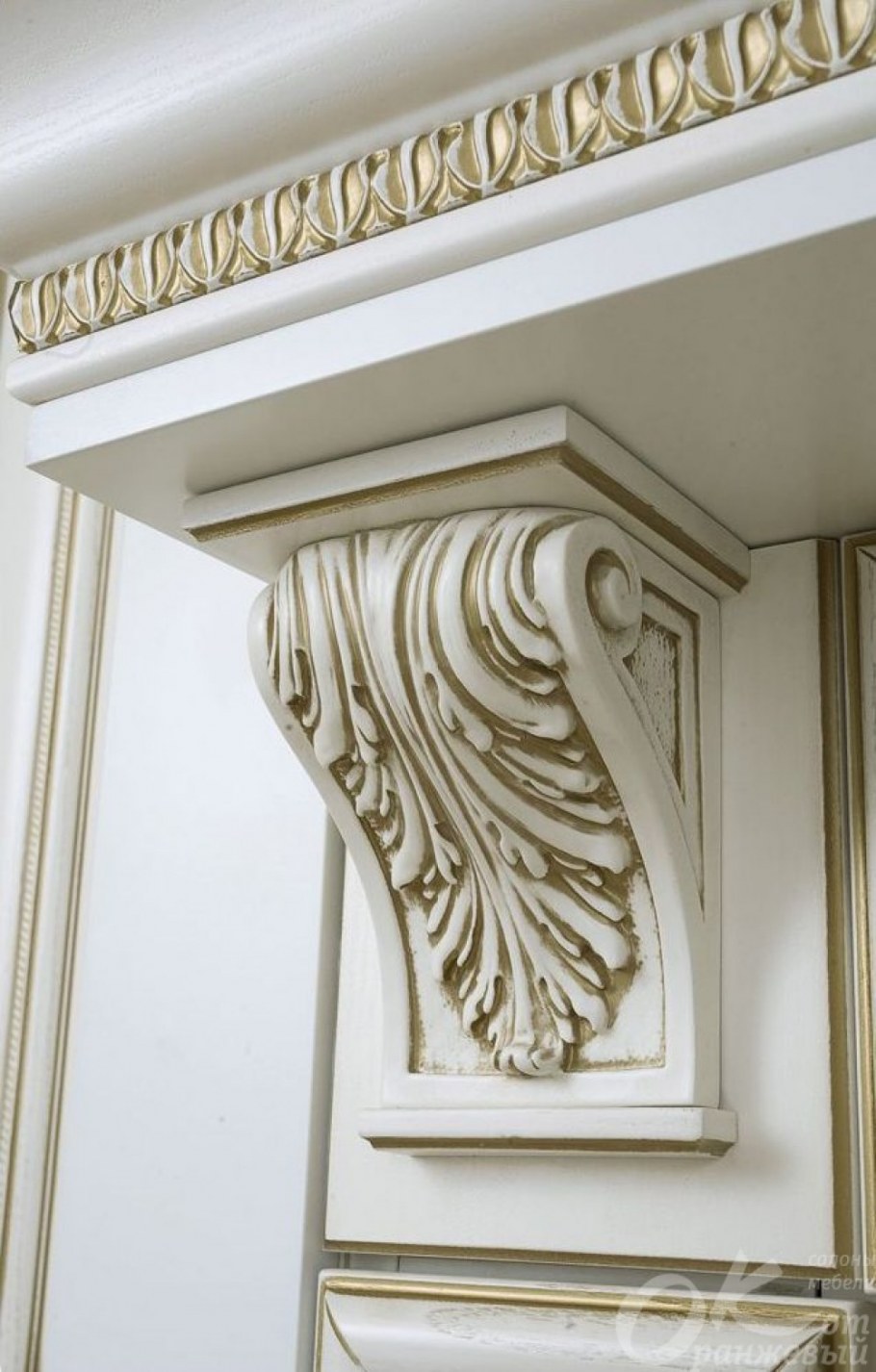 Капитель патина золото