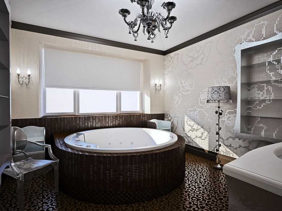 Совмещенная ванная с джакузи
