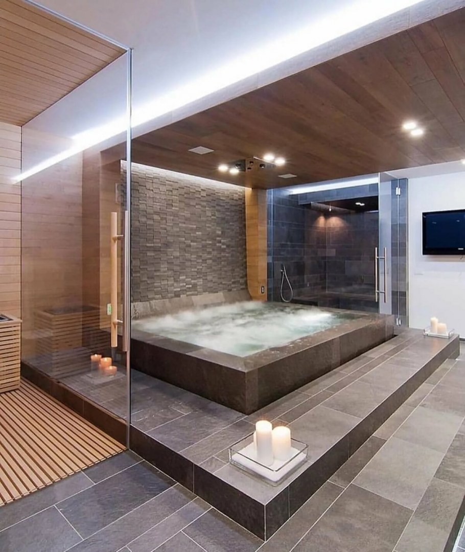 Ванная комната с сауной