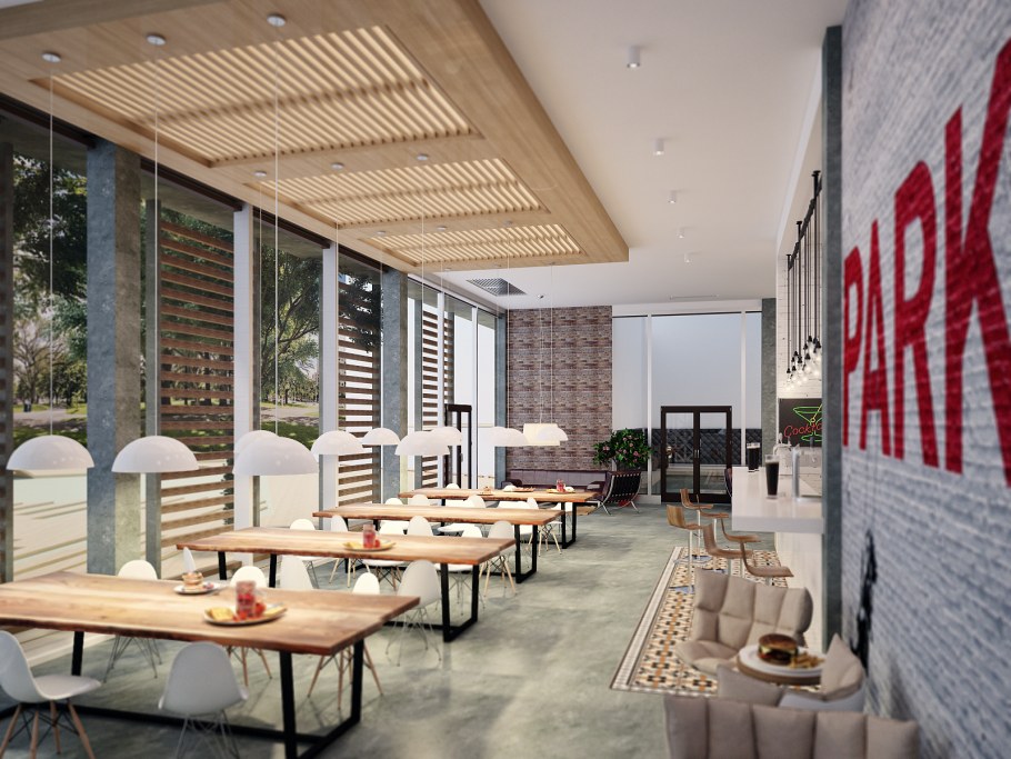 Кафе в скандинавском стиле