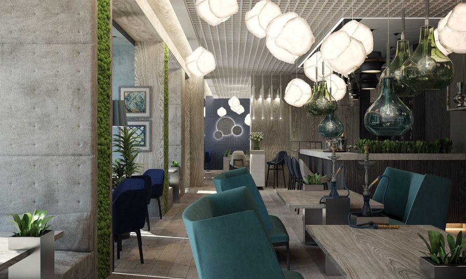 Кафе в стиле эко лофт