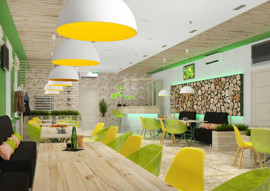 Кафе в экостиле