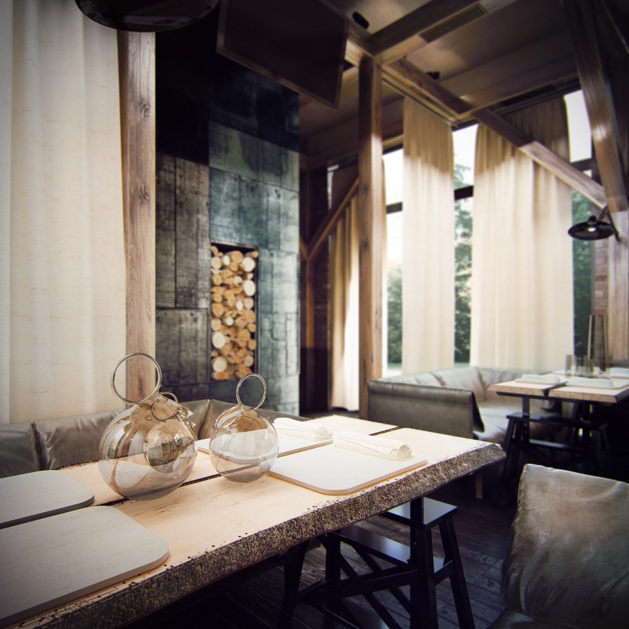 Скандинавия стиль ресторан