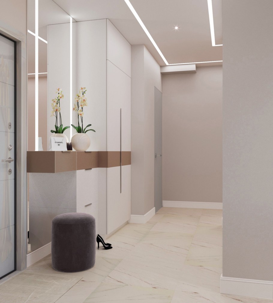 Линейный свет в прихожей