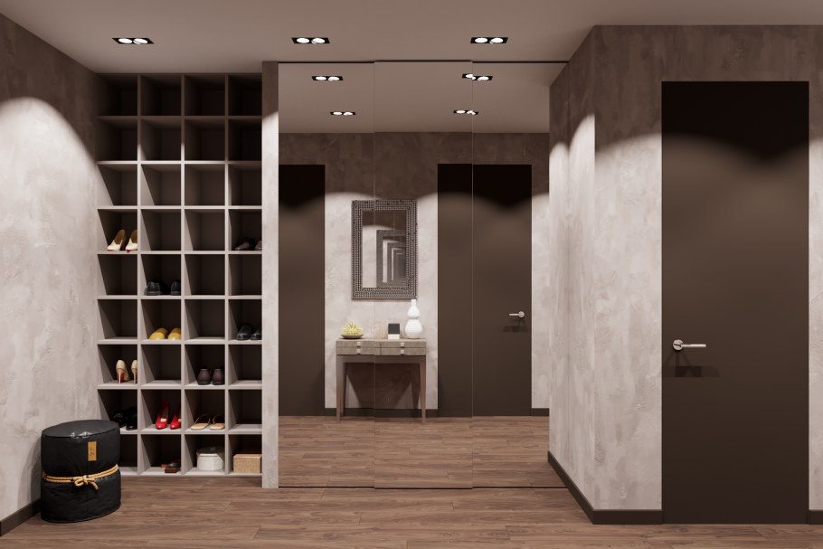 Прихожая для узкого коридора