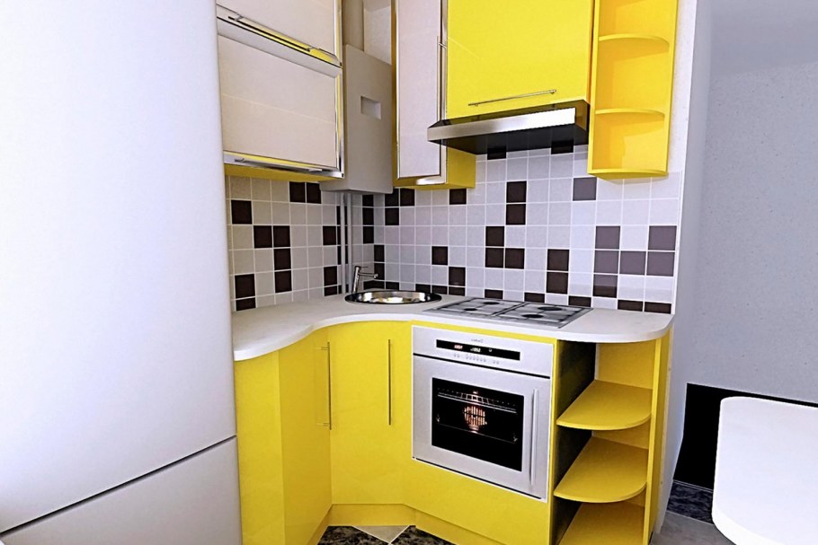 Угловая кухня 7 кв.м
