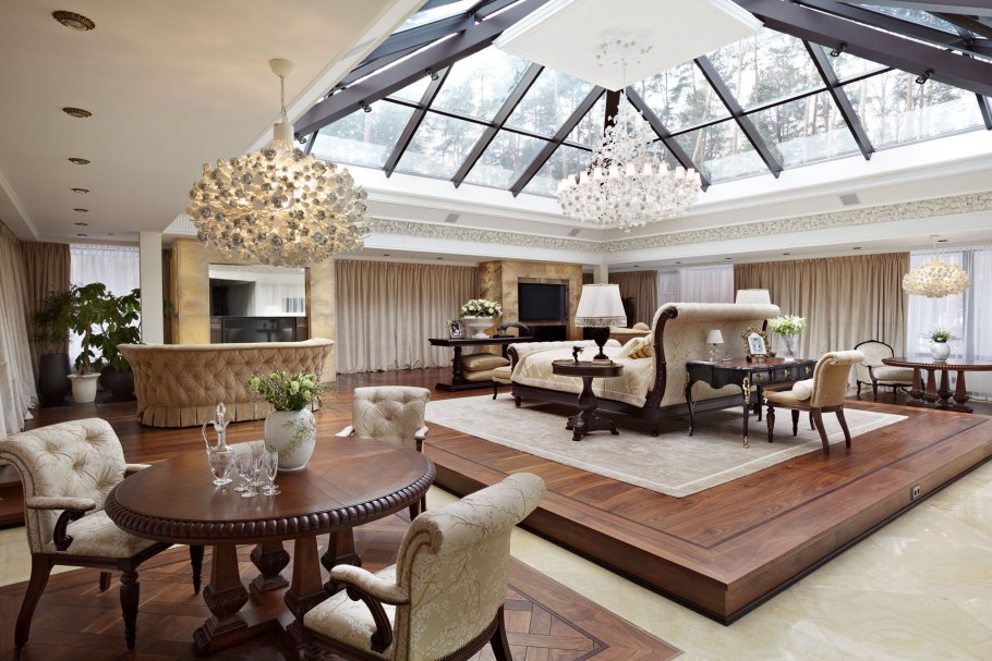 Интерьеры загородных домов и коттеджей