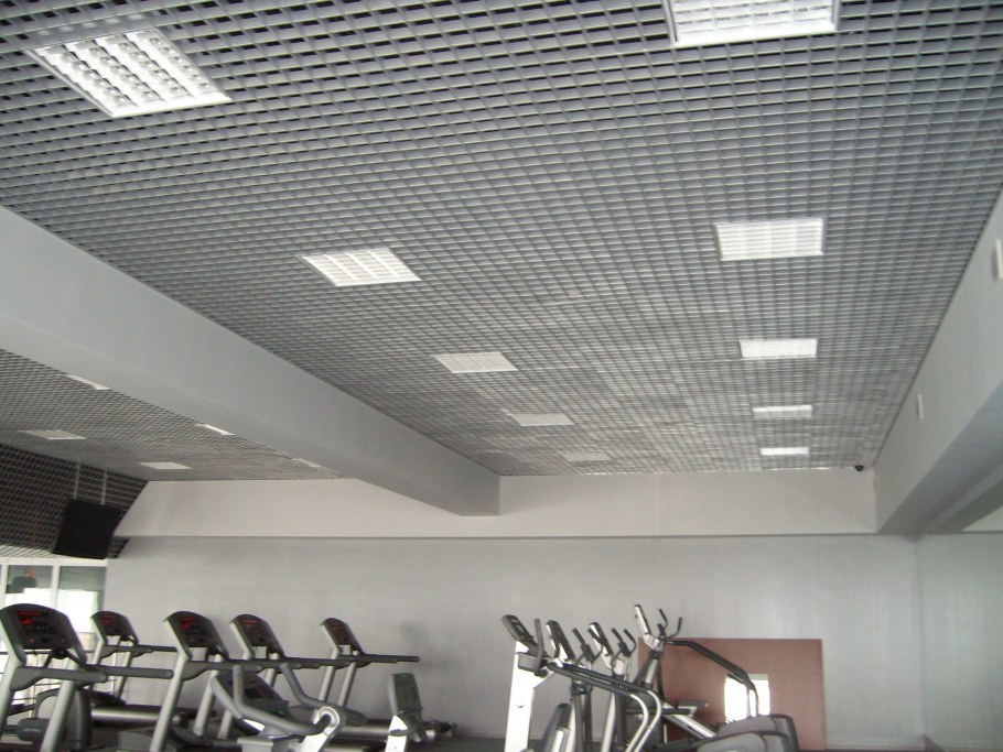 Потолок Грильято 100х100 белый