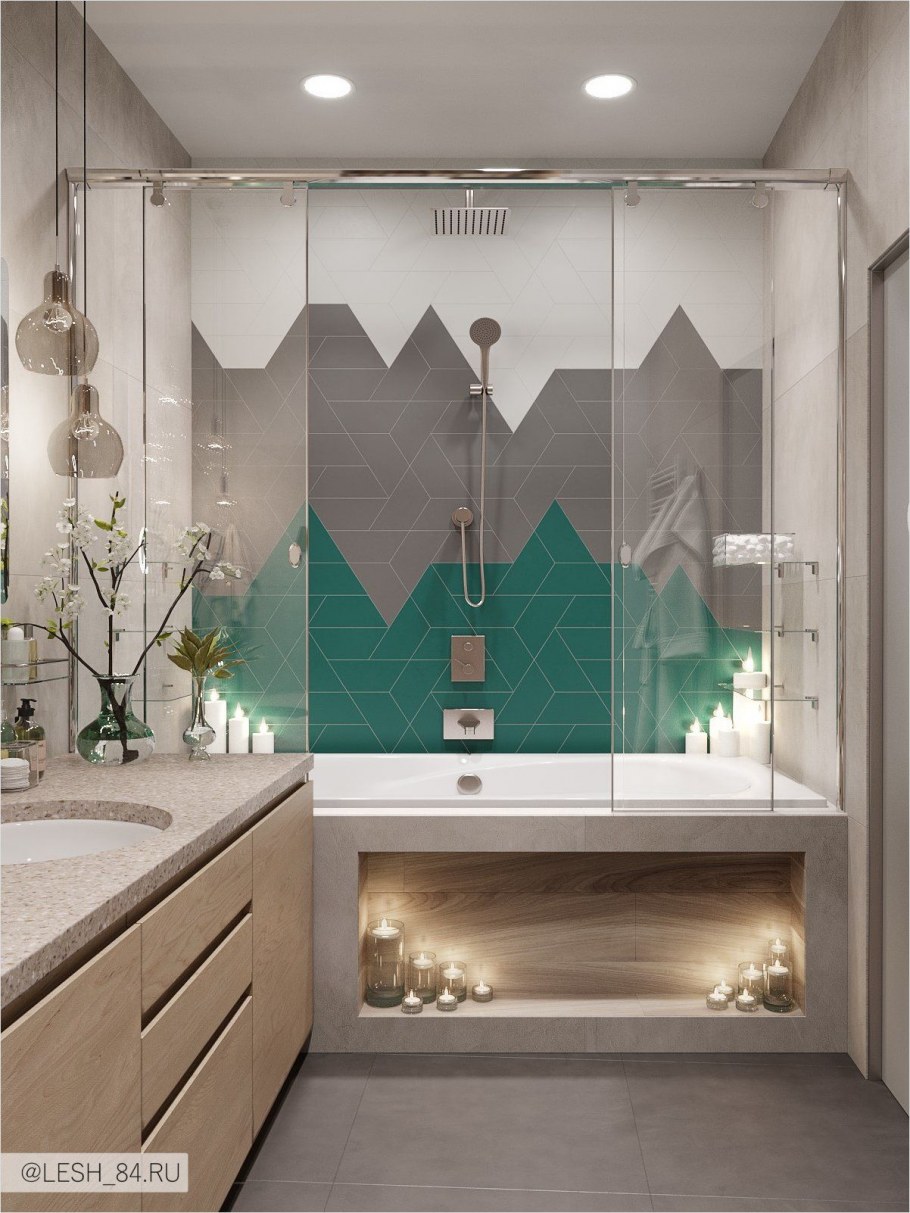 Ванная в нише