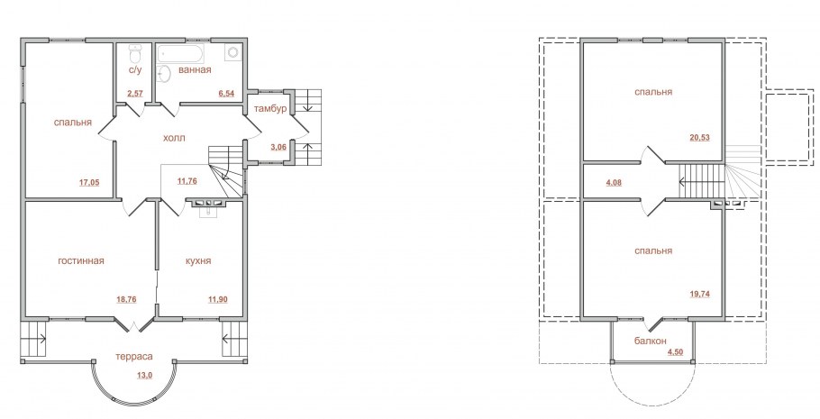 Грина 3 мансарда план