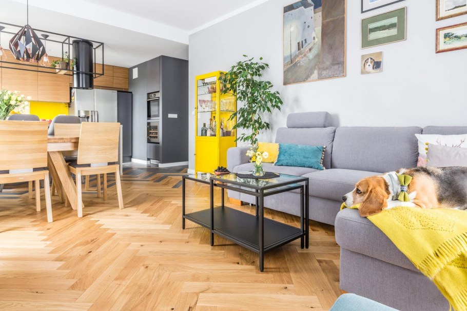 Скандинавский интерьер с яркими акцентами