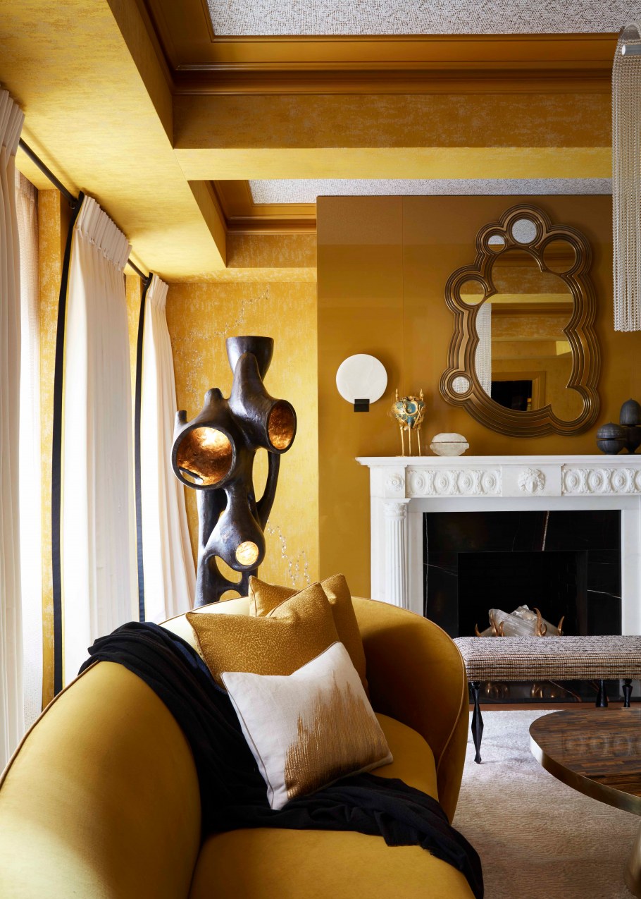 Декор горчичного цвета