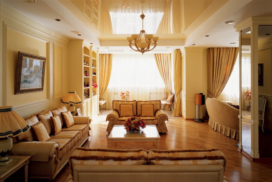 Потолок в интерьере