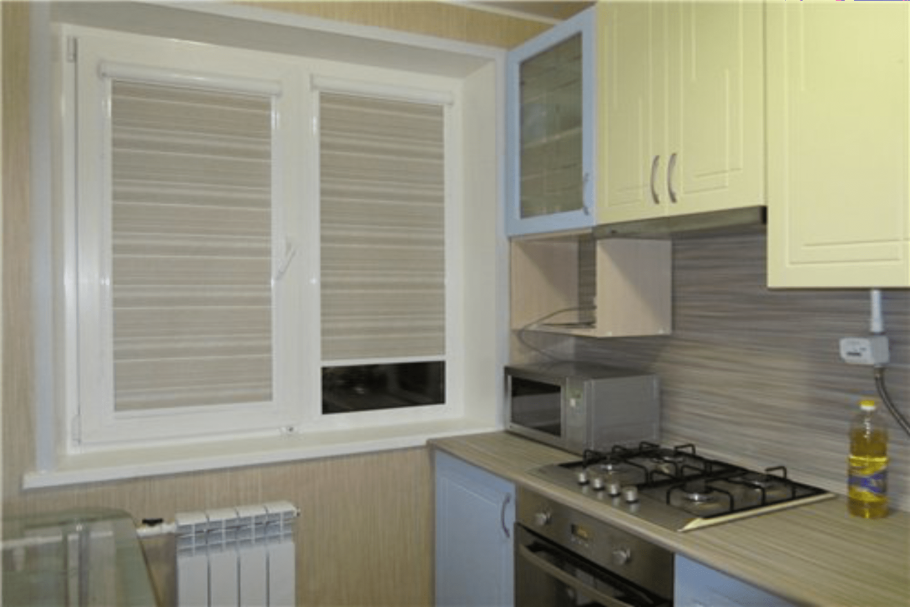 Жалюзи на кухню хрущевка