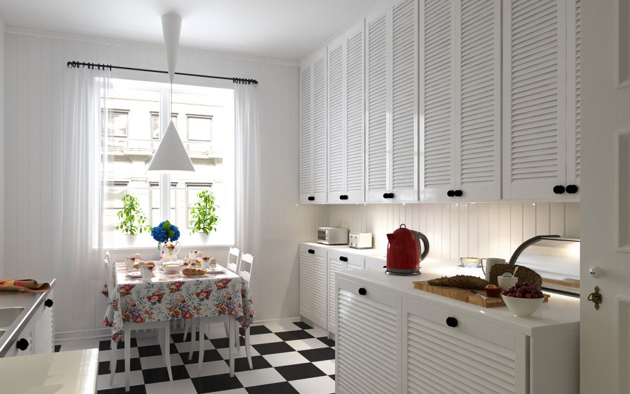 Шторы жалюзи на кухню
