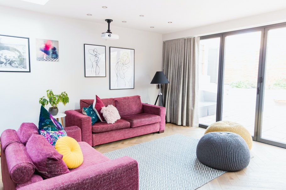 Интерьер мебели в зале