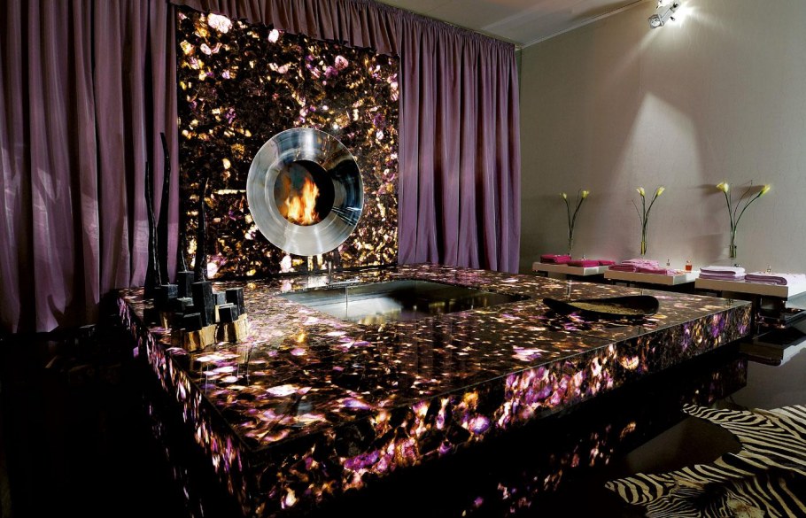 Аметист в интерьере