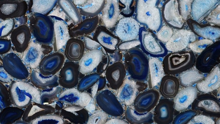 Синий агат слэб