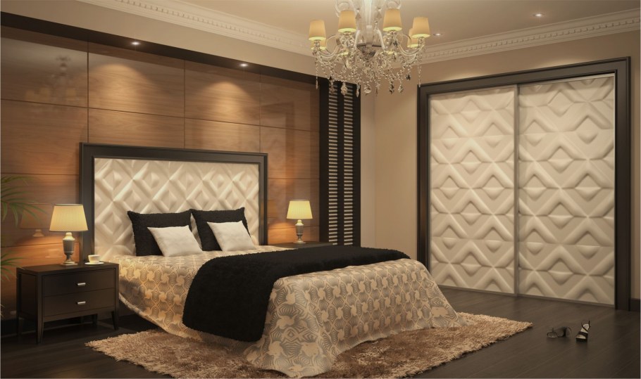 Кожаные 3 д панели для стен