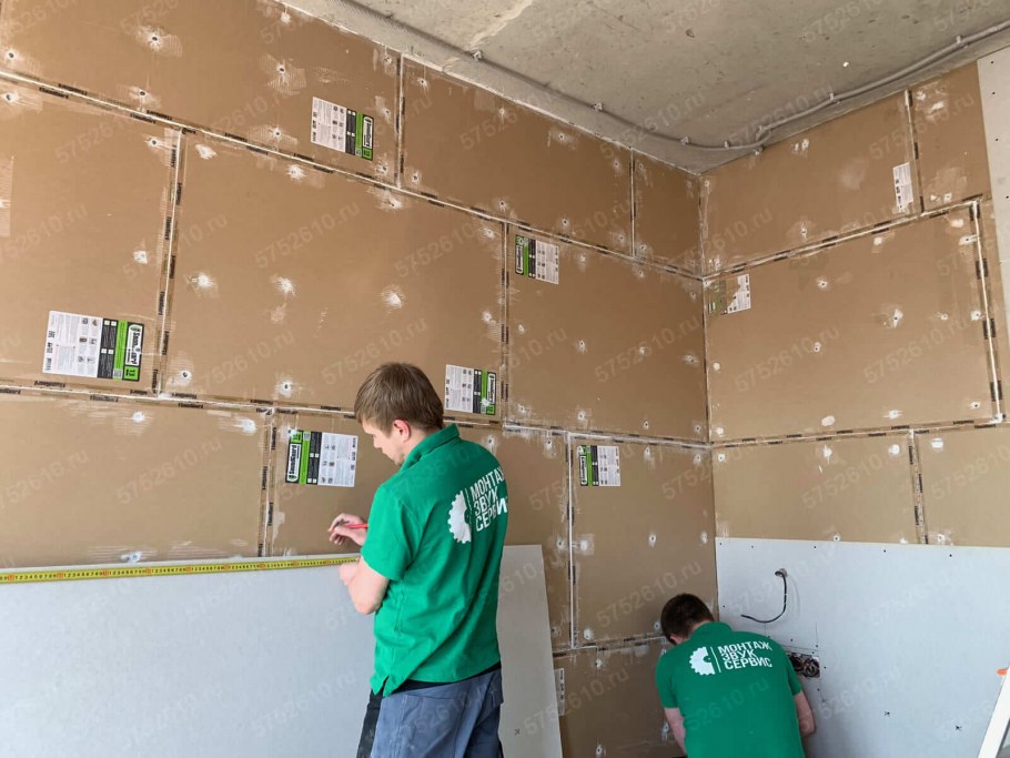 Монтаж шумоизоляции стен в квартире