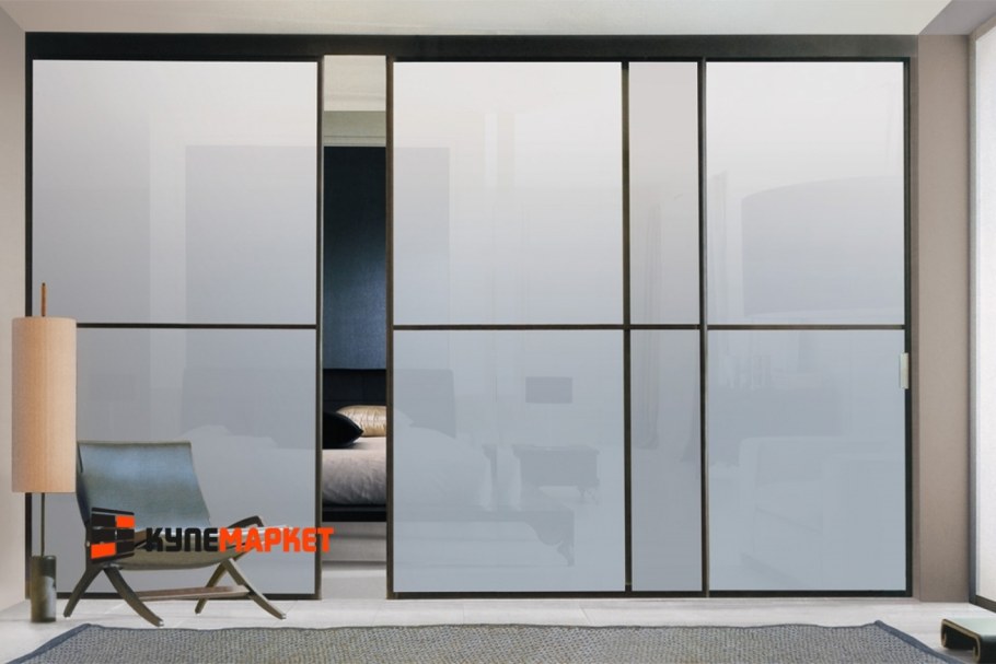 Сдвижная перегородка межкомнатная профиль СИАЛ