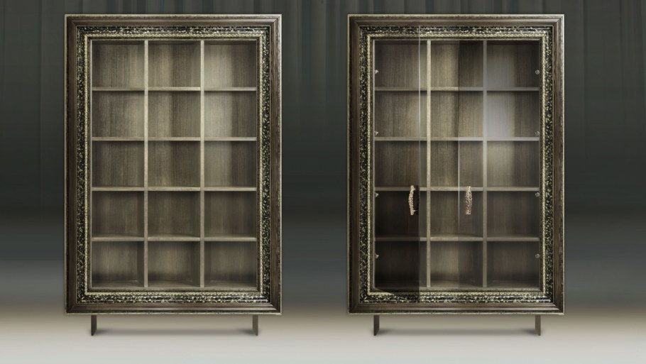 Книжный шкаф в стиле арт деко