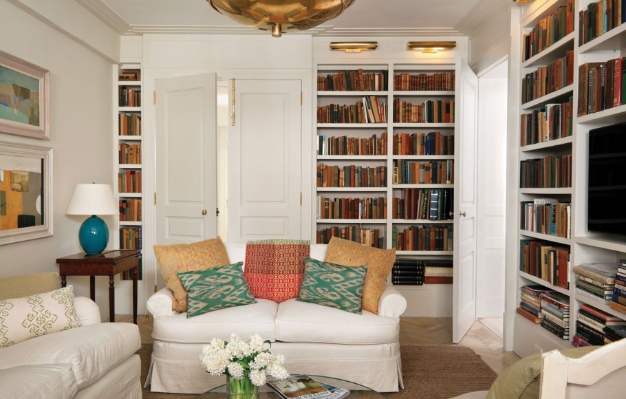 Книжные полки в стиле арт деко