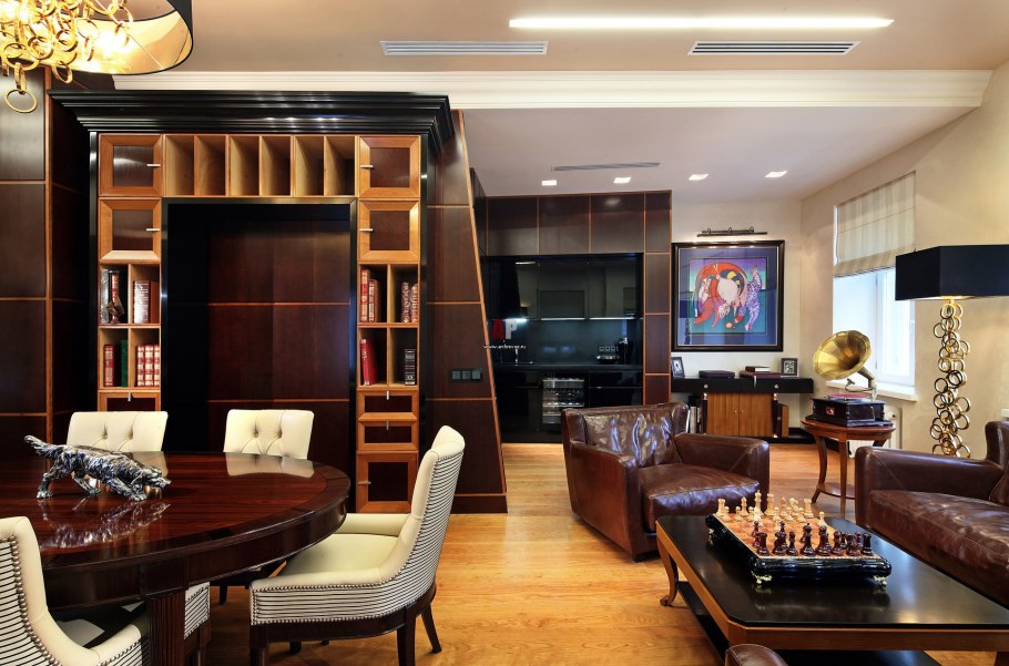 Камин в стиле арт деко