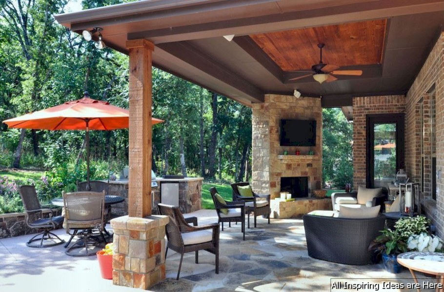 Терраса с барбекю