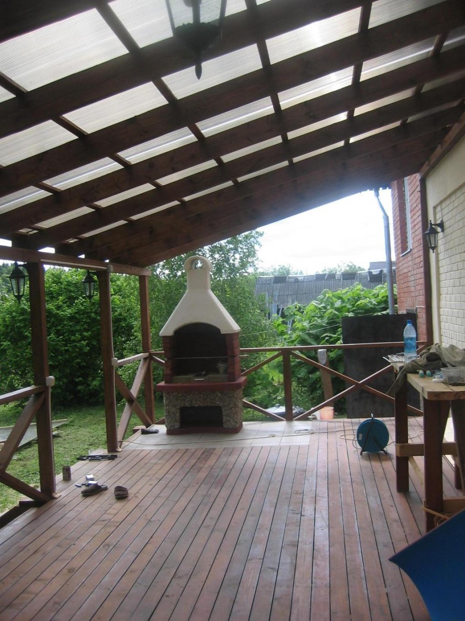 Веранда с барбекю