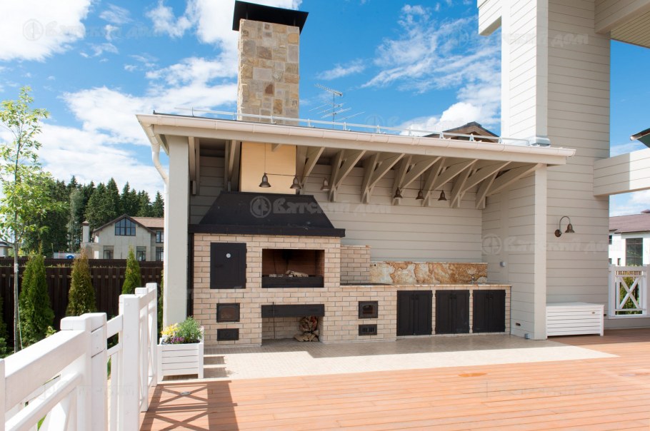 Терраса с барбекю