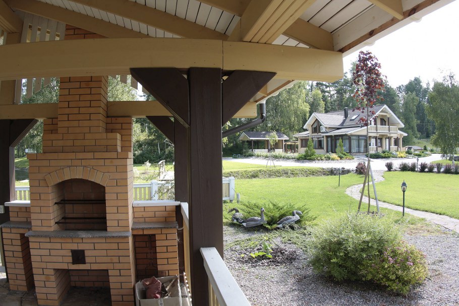 Терраса с барбекю