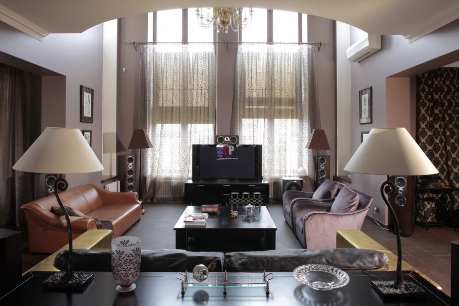 Стиль Фьюжн в интерьере загородного дома