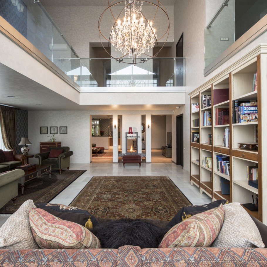 Деревянный дом в стиле Фьюжн