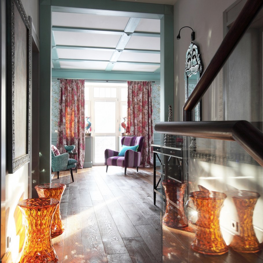 Стиль Фьюжн в интерьере загородного дома