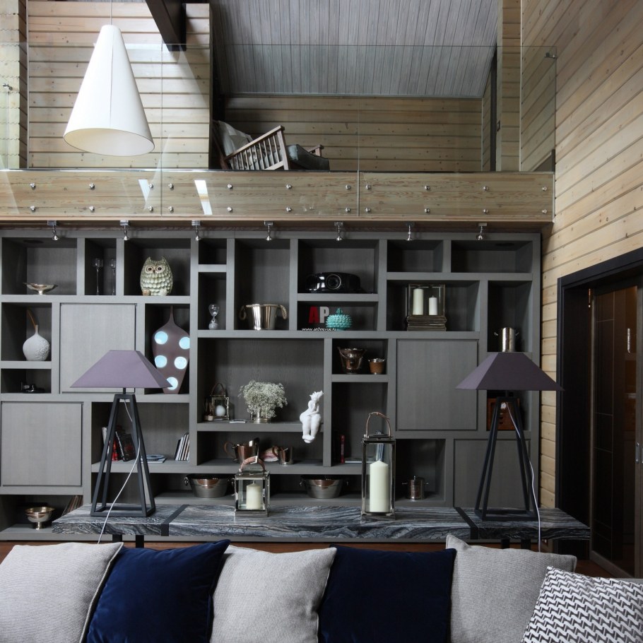 Интерьер в стиле Фьюжн лестница