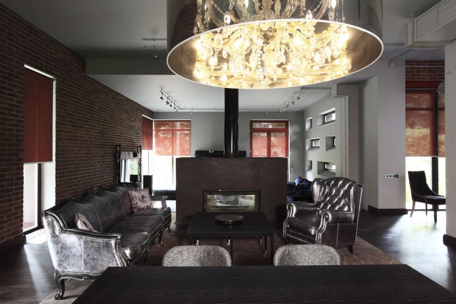 Интерьеры частных домов в стиле Фьюжн