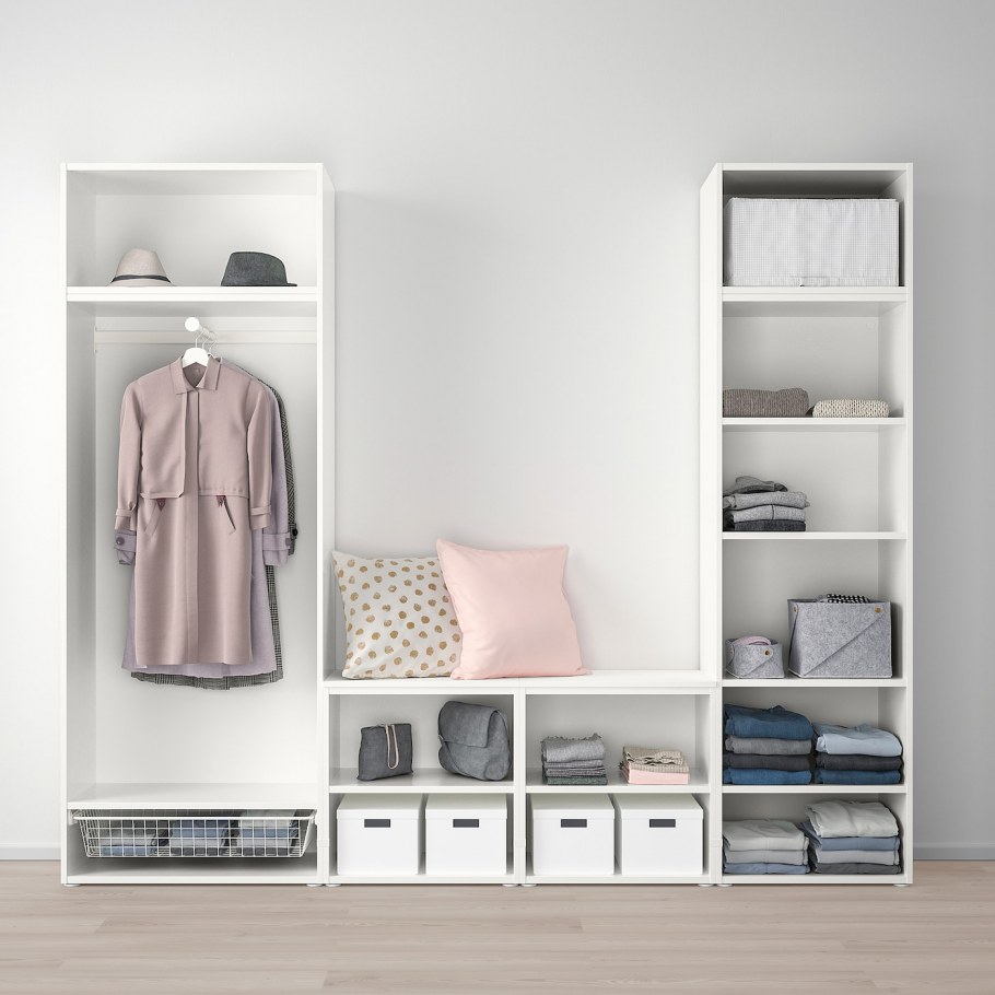 Opphus ОПХУС гардероб с 9 дверями, белый/ФОННЕС ридабу260x42x221 см